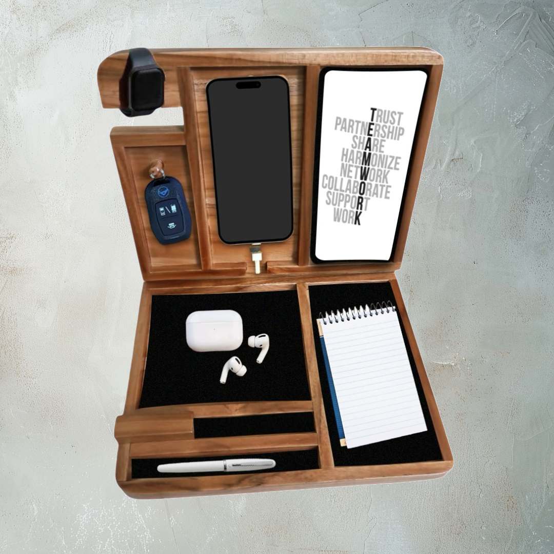 Premium Wooden Box Organiser